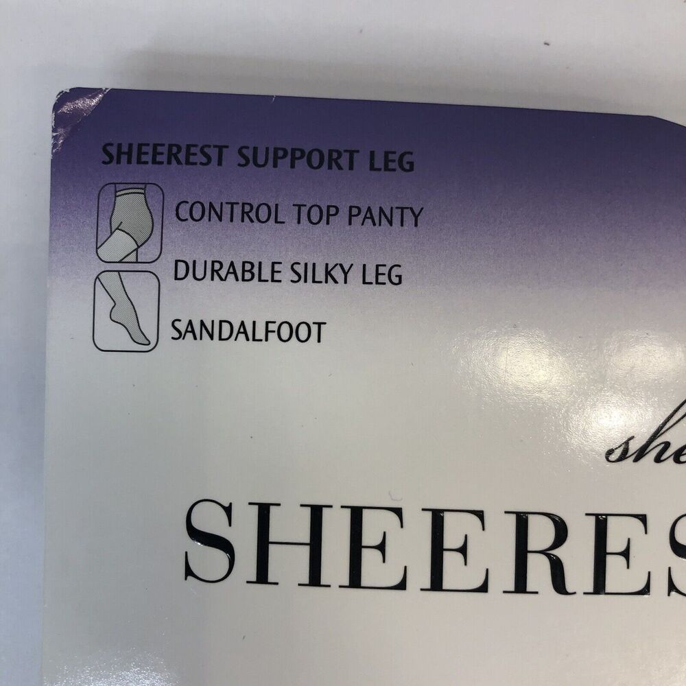 Sheer Caress Sheerest Support Control Top Pantyhose Size Average Bone 81 C3 - Picture 2 of 9